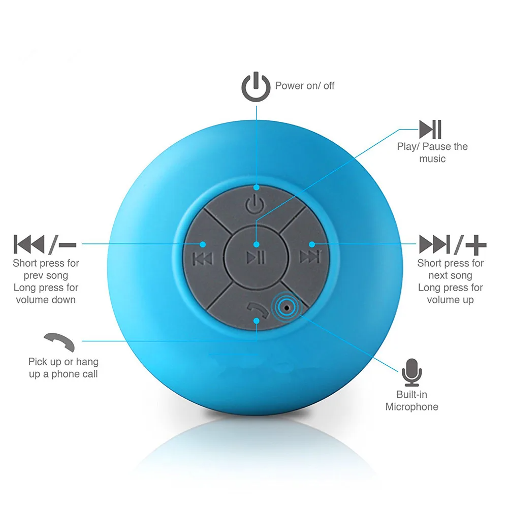 WaterWave - Parlante para ducha con Bluetooth