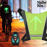 SafeRide™ Chaleco Reflectante Señalizador para Bicicletas Inalámbrico