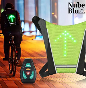 SafeRide™ Chaleco Reflectante Señalizador para Bicicletas Inalámbrico